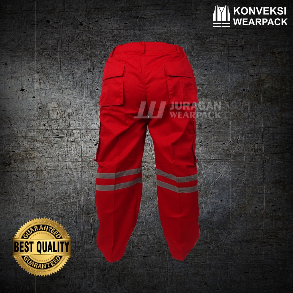 Celana Wearpack Safety Warna Merah