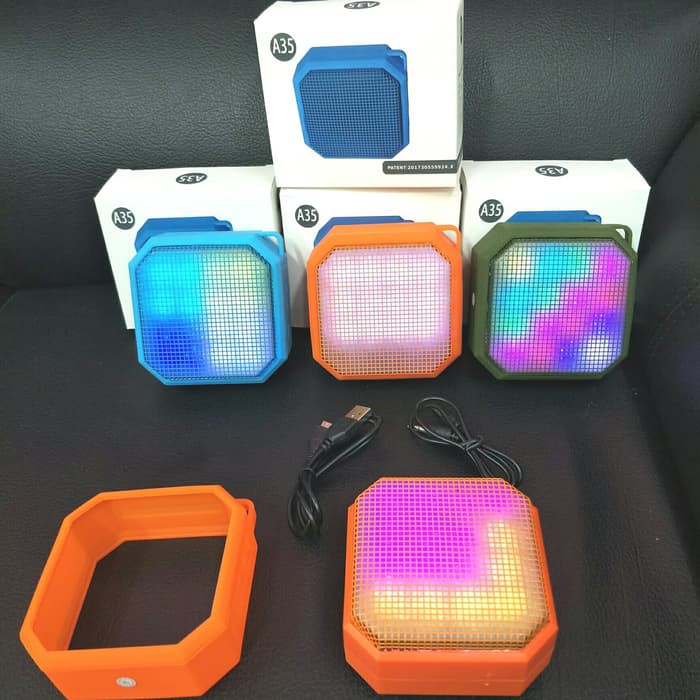 Speaker Speker Bluetooth Mini Wireless JBL A35 LED Bisa Sesuai Irama