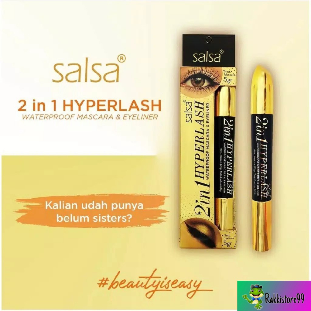 ❣️Rakkistore99❣️Salsa Mascara & eyeliner 2in1 / Bold Eyeliner (Eyeliner Series)