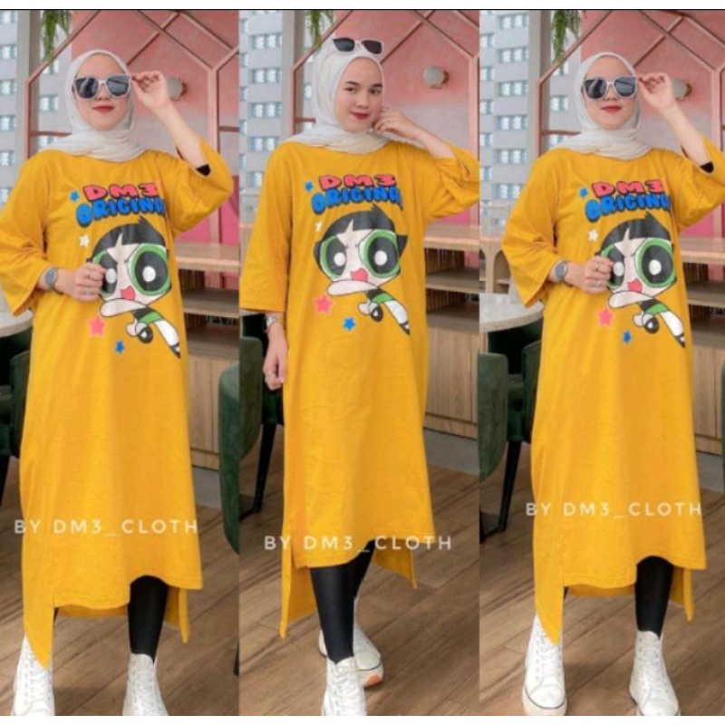 LONG TUNIK FASHION WANITA DM3 CLOTH ORIGINAL