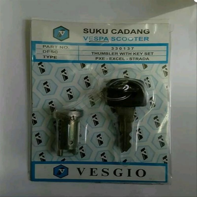 Anak kunci satu tombol vespa pxe excel strada spartan
