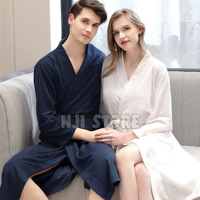 HANDUK KIMONO / BAJU HANDUK BATHROBE UNISEX PRIA & WANITA COUPLE