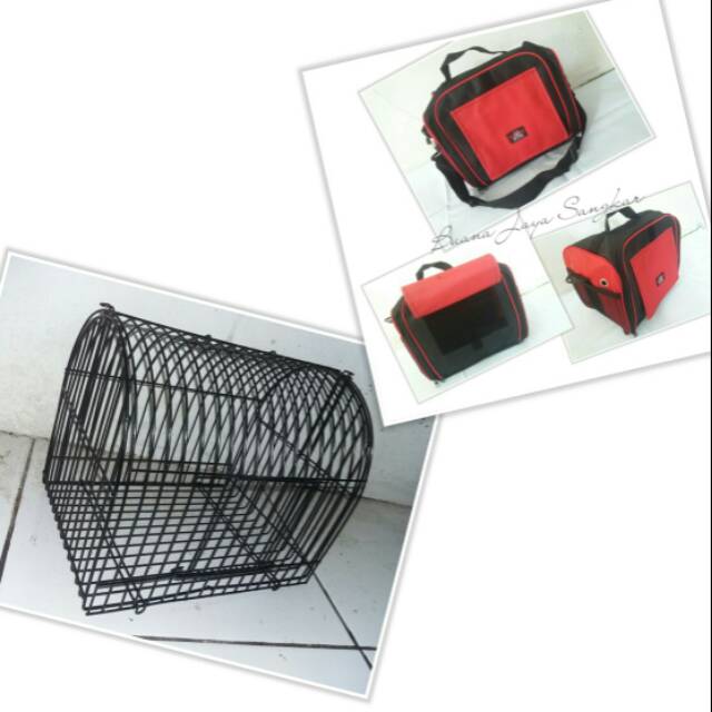 Tas sangkar lovebird hewan kecil