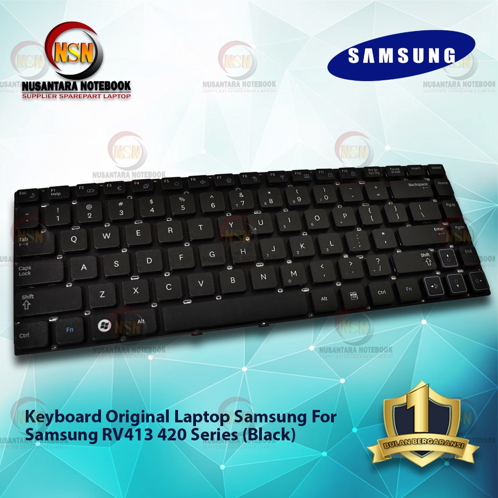 Keyboard Laptop Original For Samsung RV413 420 Black Series