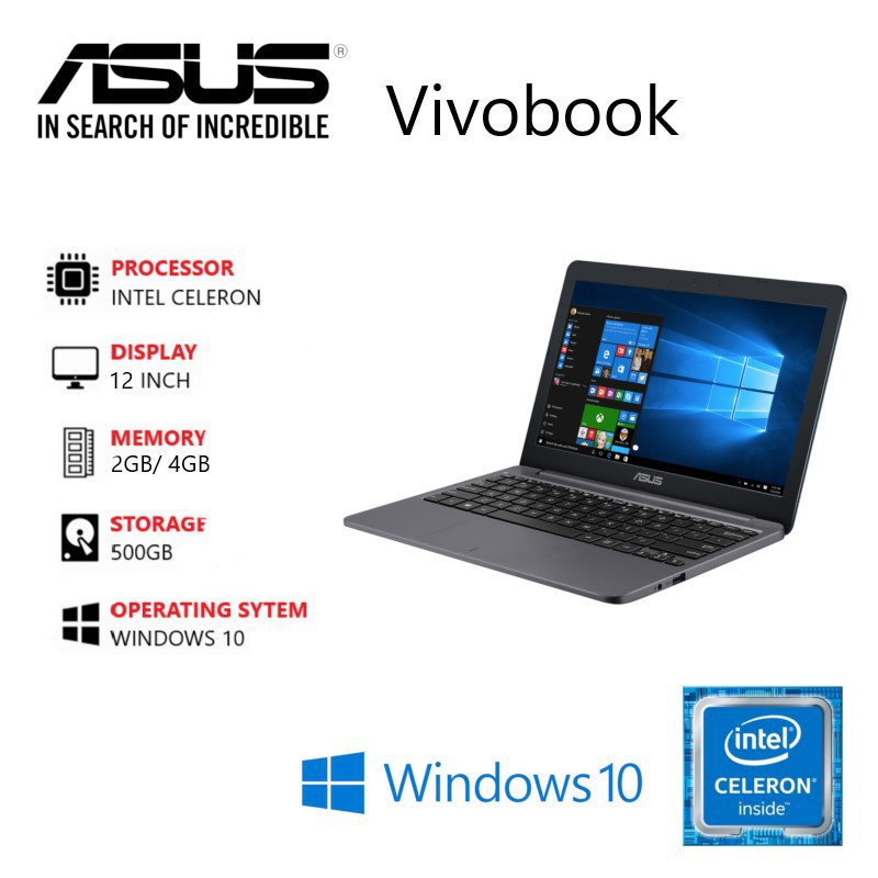 Jual Notebook Asus E203 Intel Celeron Ram 4gb Hdd 500gb Free Mouse Or Tas Shopee Indonesia 6656