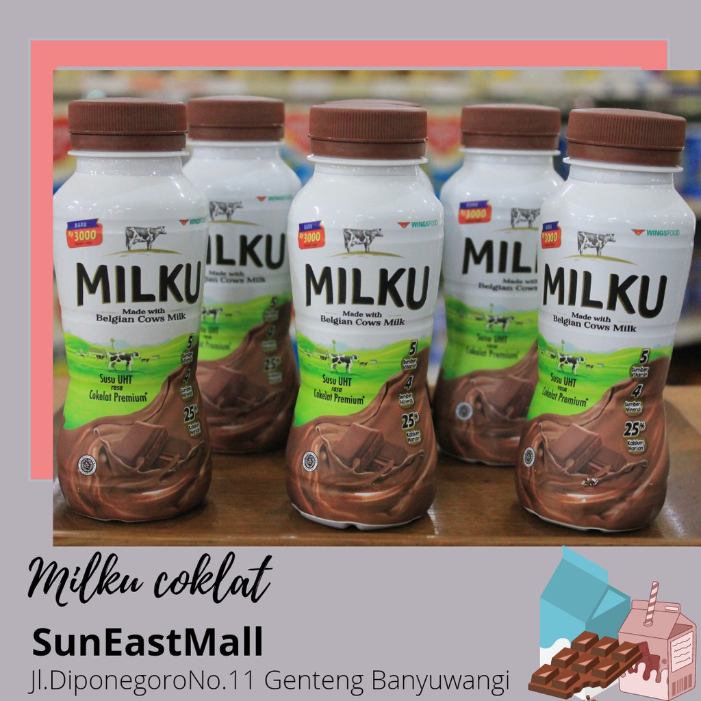 MINUMAN SUSU MILKU 200ml