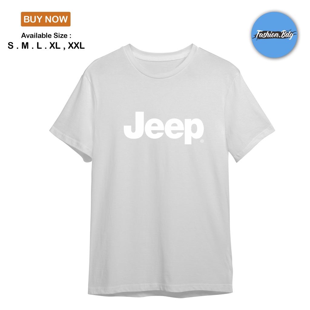 BAJU KAOS PRIA PENDEK BAJU JEEP KATUN TERLARIS