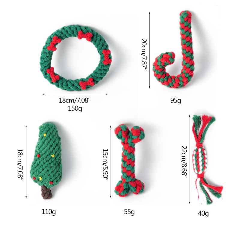 Zzz 5pcs Mainan Kunyah Bentuk Simpul Tali Untuk Membersihkan Gigi Anjing