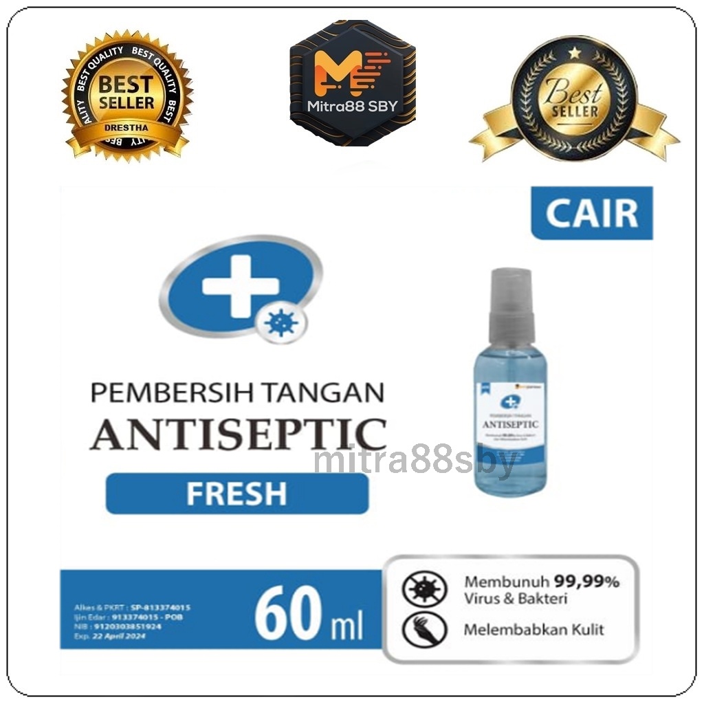 Mitra88sby Hand Sanitizer 60 ml 250 ml Spray bersetifikat izin edar