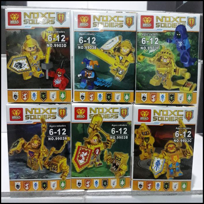 Lego Nexo Soldier Knight Tentara Prajurit Gold Emas Baju Zirah