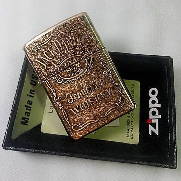 "Korek Api Zippo JACK DANIEL'S Super Grade / KW Super " barang bagus