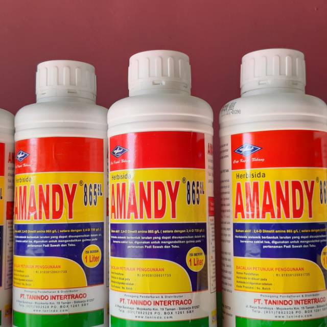 Amandy 865sl Herbisida Racun Rumput Padi