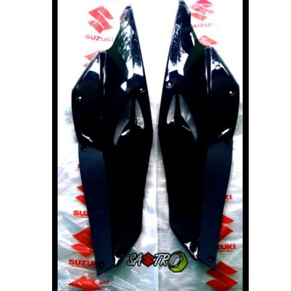 cover frame side body bodi bawah tutup aki kanan kiri skywave blueshine abu abu hitam ori sgp