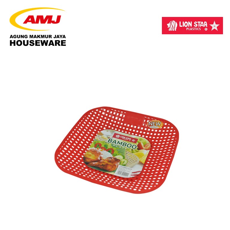 BAMBOO PLATE PIRING ROTAN PLASTIK LION STAR