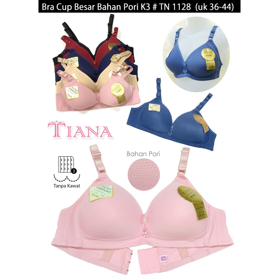 Bra Cup Besar Bahan Pori/Busa Tipis/Tiana 575
