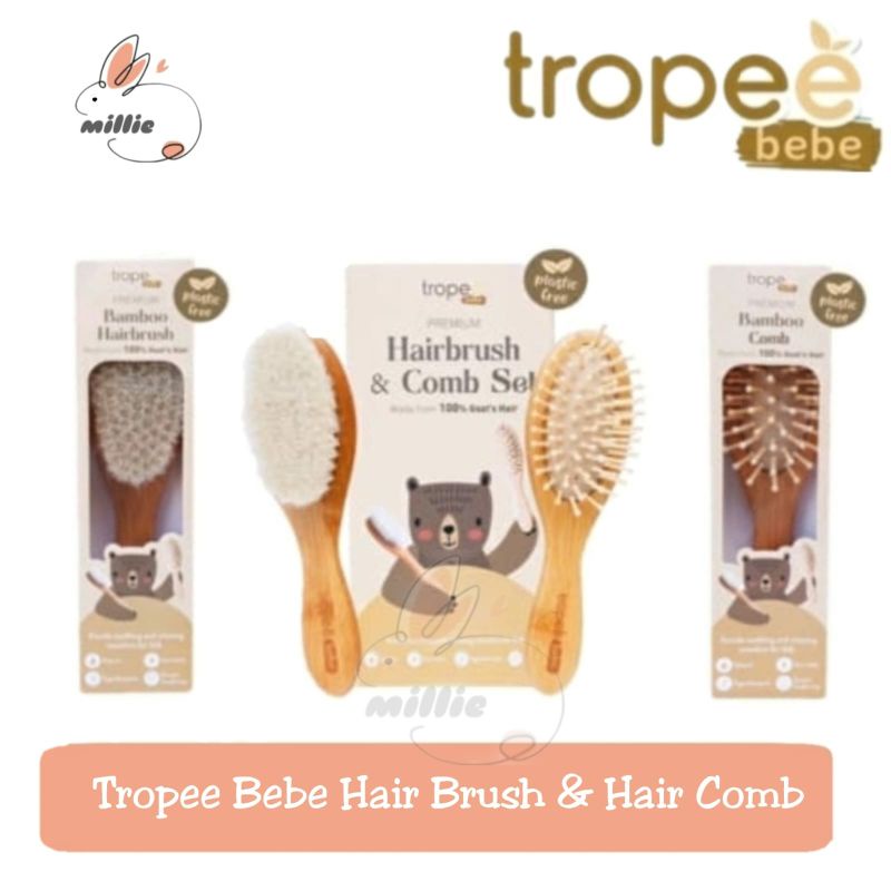 TROPEE BEBE - Hair Brush / Hair Comb / Hair Brush &amp; Comb Set (Sisir Rambut)