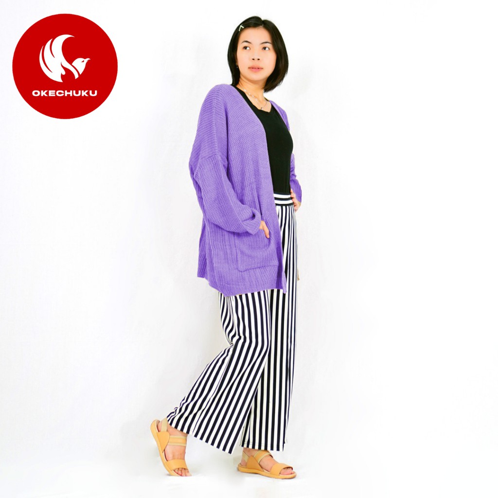 OKECHUKU Oversize Lavella Kardigan Wanita Outer Wanita Cardigan Rajut-1