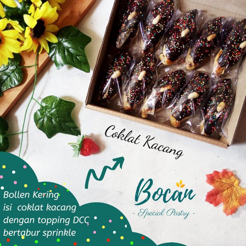 

BollenKering(Bolling) Bocan Isi Coklat Kacang Topping DCC dan Sprinkle Boban Solo-Sragen