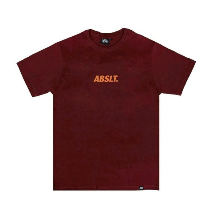 308 Abslt Unscrd || Kaos Tshirt Maroon - Orange