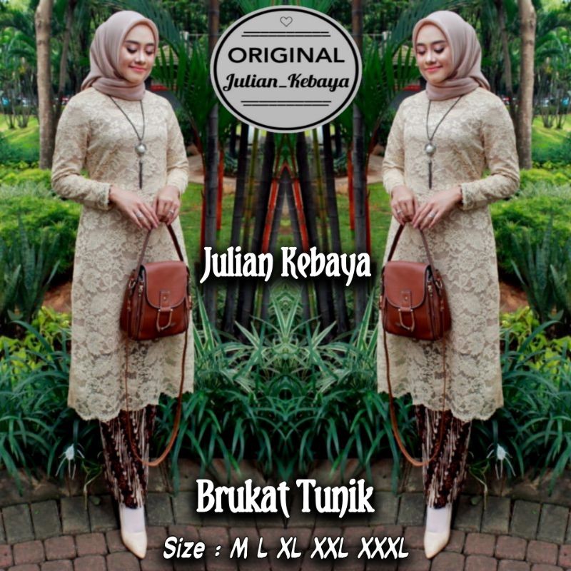 KEBAYA BROKAT TUNIK MUSLIM MODERN / SET KEBAYA BROKAT MODERN / KEBAYA WISUDA / KEBAYA TUNIK BROKAT