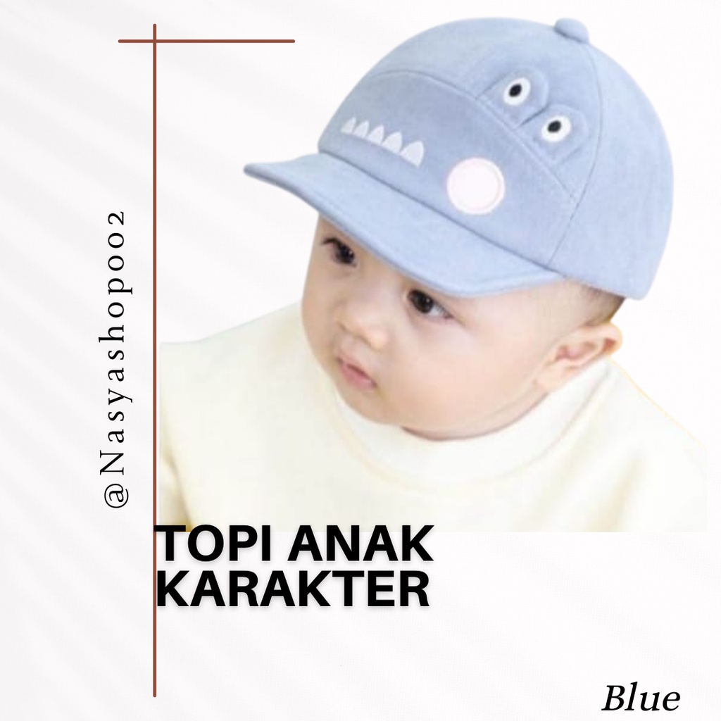 Topi Anak Karakter Laki Laki Perempuan 0-3 Tahun Topi Bayi Lucu Topi Kids Topi Murah Premium topi ba