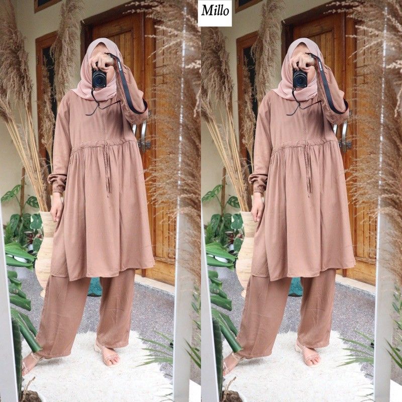 SETELAN ONE SET SERUT RAYON POLOS BUSUI