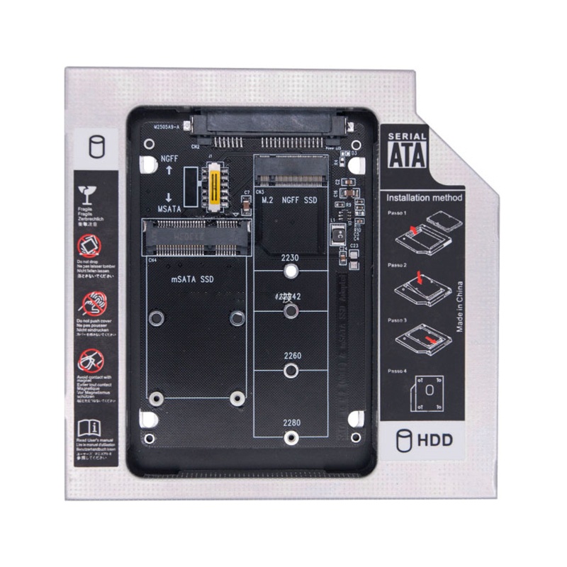 Btsg Untuk M.2 NGFF Atau mSATA Ke Adaptor 2-in-1 NGFF Atau mSATA Converter Reader Card