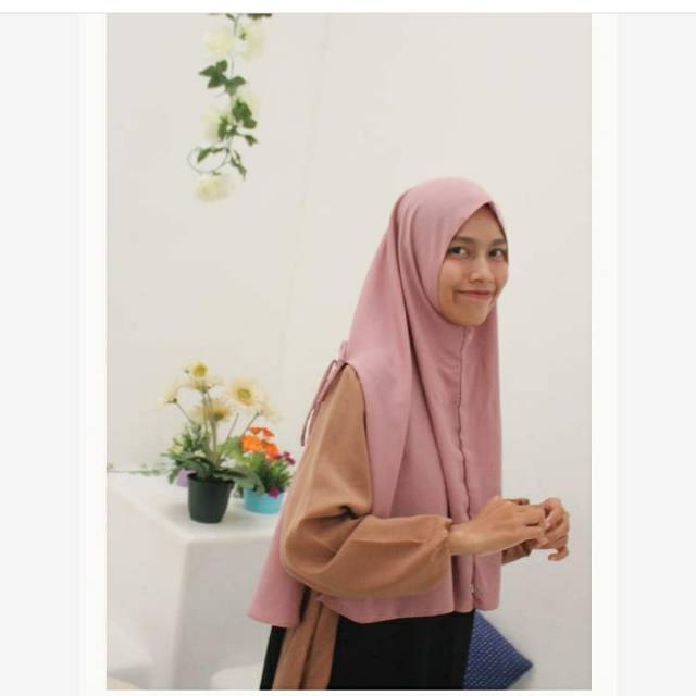 HIJAB QAYLA PINK NUDE || HIJAB INSTAN