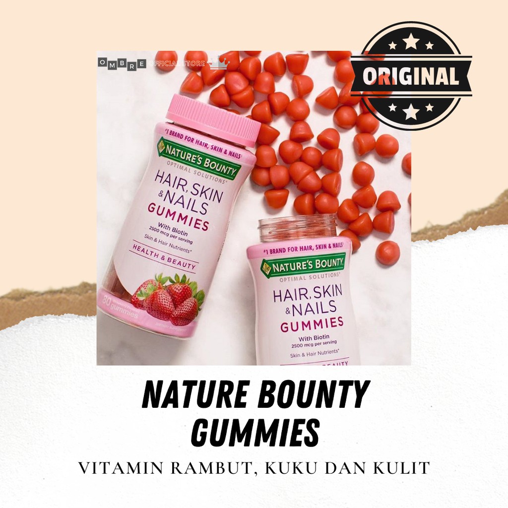 [MULTIVITAMIN GUMMIES] NATURE'S BOUNTY HAIR, SKIN & NAILS WOMEN'S
