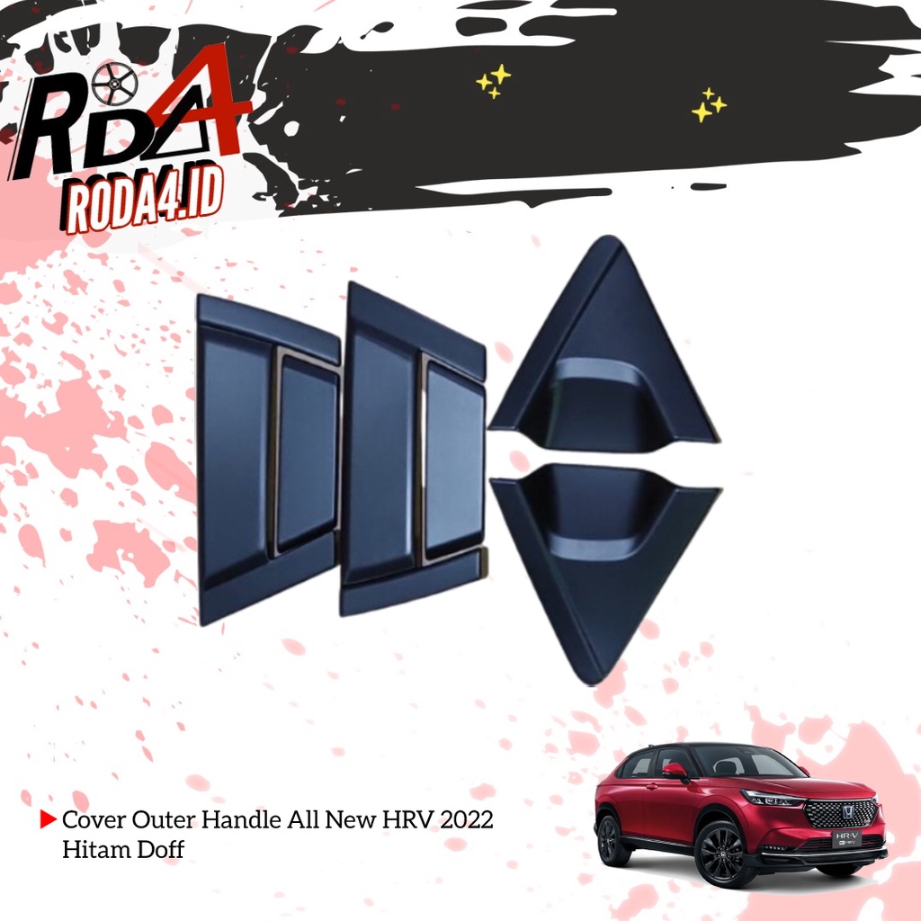 Cover Handle Pelindung Pintu Mobil HRV Outer Tank Cover All New HR-V Hitam Doff Chrome Paket lengkap Tutup Bensin Pelindung Handel Pintu Auter Mobil HRV 2022