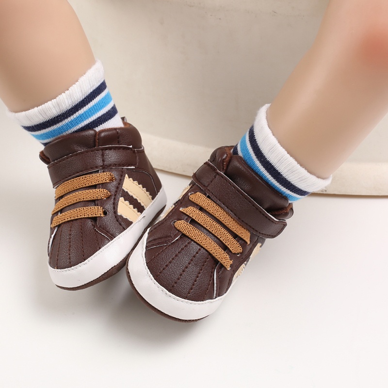 Sepatu Bayi Laki laki Umur 0-12 Bulan Sepatu Prewalker Bayi Laki laki 0 6 12 14 Bulan Baby Shoes Laki Laki Umur 1 Tahun Coklat HK002