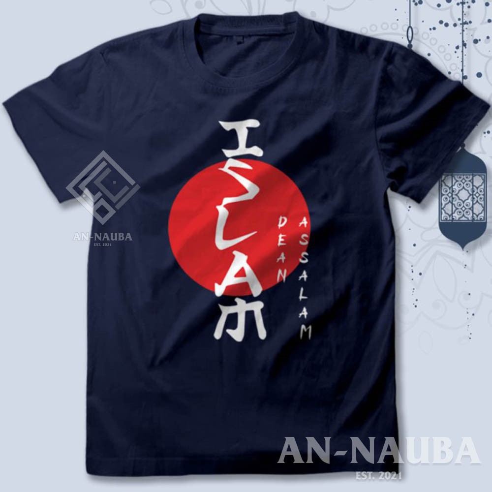 KAOS DAKWAH ISLAMI ISLAM DEEN ASSALAM / Baju Distro Santri Islam / Tshirt Muslim Trendy [AN-6308]-2