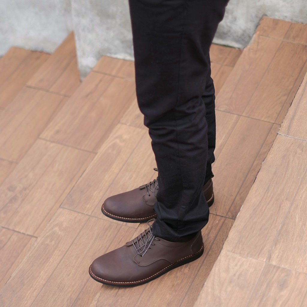 BRIDGE BLACK ORIGINAL x REYL MAN Sepatu Semi Formal Hitam Tali Pria Pantofel Kerja Kantor Dinas Resmi Guru Kantoran Pesta Undangan Kondangan Wedding Wisuda Kuliah Casual Derby Oxford Semi Kulit Premium Footwear Big Size Jumbo Ukuran Besar 44 Keren Terbaru