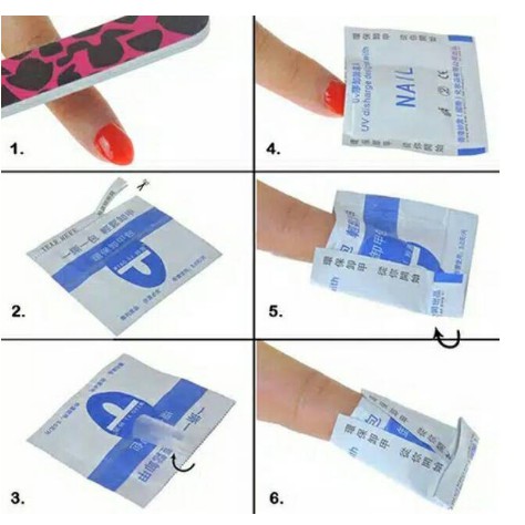 Nail Gel Polish Remove/Wrap Remover Gel Polish 1Pcs Murah