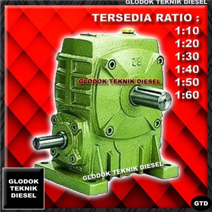 Mesin Gearbox Wpa 60 Ratio 1:10 - 1:60 Speed Reducer Gear Box Wpa 60