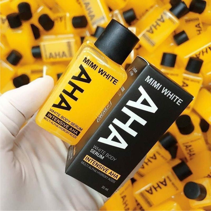 Mimi White AHA Asli Original Body Serum Pemutih Kulit Badan