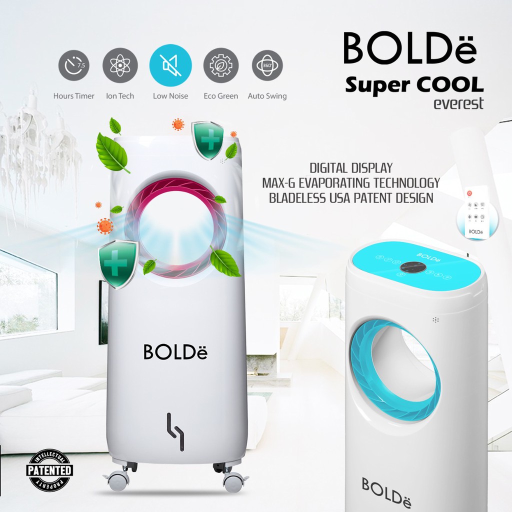 BOLDe Air COOLER USA Patent Garansi Nasional