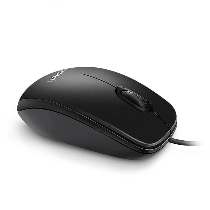Mouse Logitec B100 Komputer Laptop PC Windows Kabel USB Port
