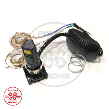 BOHLAM LAMPU DEPAN / HEAD LAMP HID LED 40W 3 SISI + INVERTER AC/DC