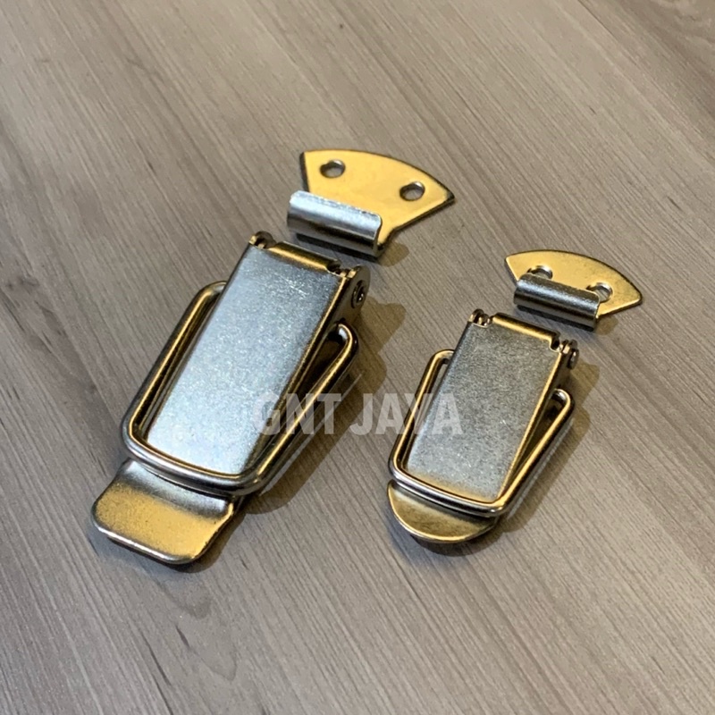 kunci koper jepit overval box peti stainless steel size ukuran M L medium large kecil besar 3cm 4cm 