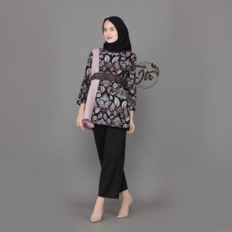 Blouse Atasan Batik Wanita Modern Blouse Batik Wanita Baju Batik Kantor Baju Batik Kerja Atasan