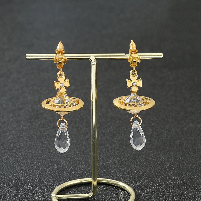 Anting Bentuk Saturnus Gaya Hip Hop Rock Untuk Wanita