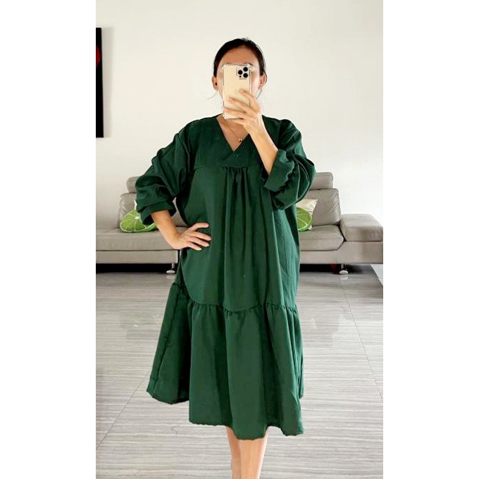 Binx Fashionholic Dress jumbo 2022 /pakaian jumbo 2022 / pakaian wanita jumbo kode 52