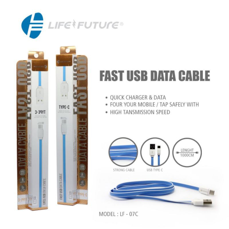 KABEL USB LIFE FUTURE LF-07C (TYPE C)