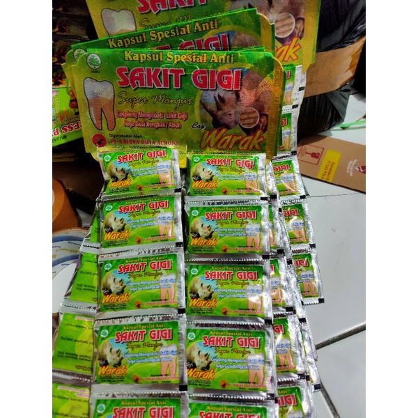 Kapsul Sakit Gigi Cap Warak Original