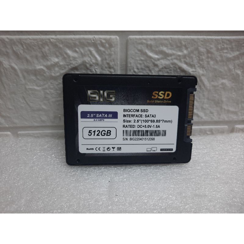 Promo Ssd Murah !!! Ssd 2.5 512Gb Sata III BIGCOM / Ssd Sata 512Gb Bigcom