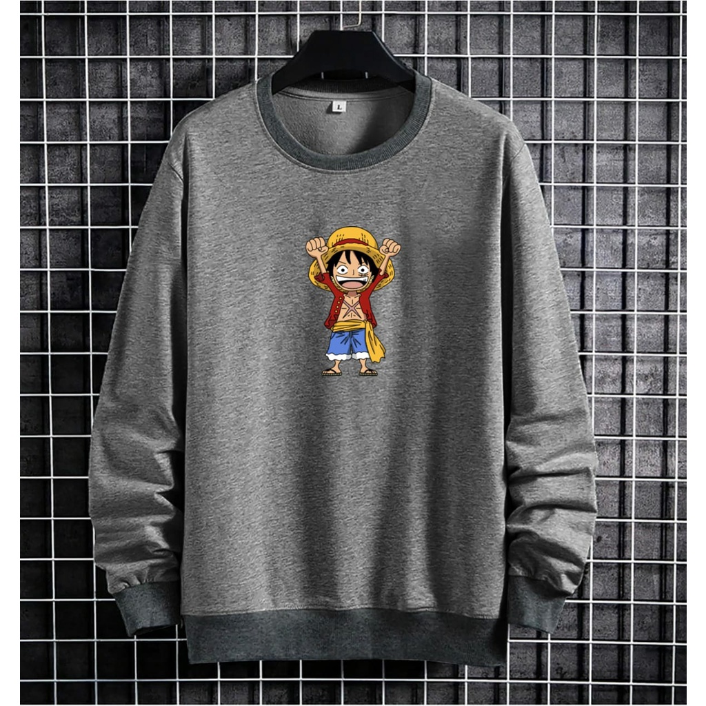 BISA COD/JHOSE/SWEATER LUFFY ANGKAT TANGAN/PRIA DAN WANITA BISA PAKAI/TERLARIS