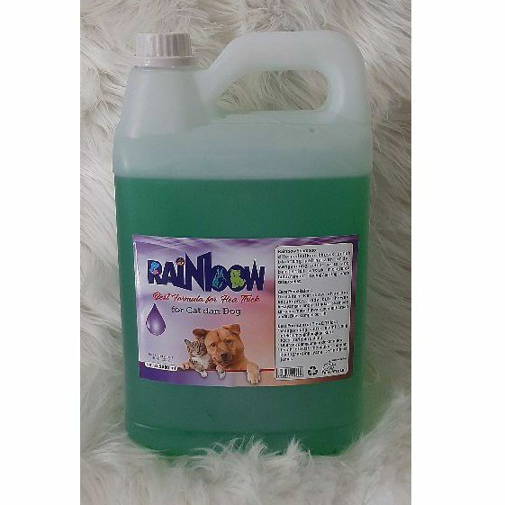 RAINBOW SHAMPO ANTI KUTU untuk anjing dan kucing 5 liter