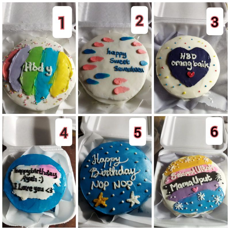 

Bento cake besar 15cm / Korean cake / kue ulang tahun murah