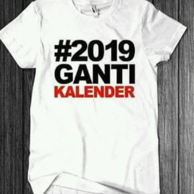Kaos ganti kalender bahan cotton combed adem banget